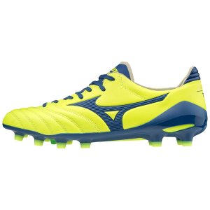 Mizuno Morelia Neo II Japan Ποδοσφαιρικα Παπουτσια Γυναικεια - Κίτρινα/Μπλε